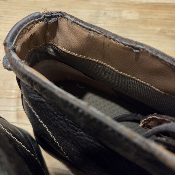 Black Leather Men's Shoes - Picture 3 of 9